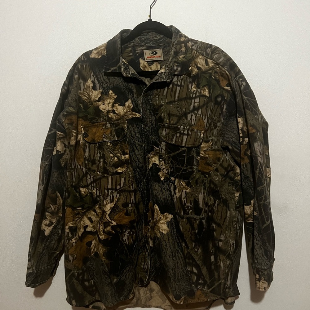 Mossy Oak Men's Woodland Camo Shirt Jacket